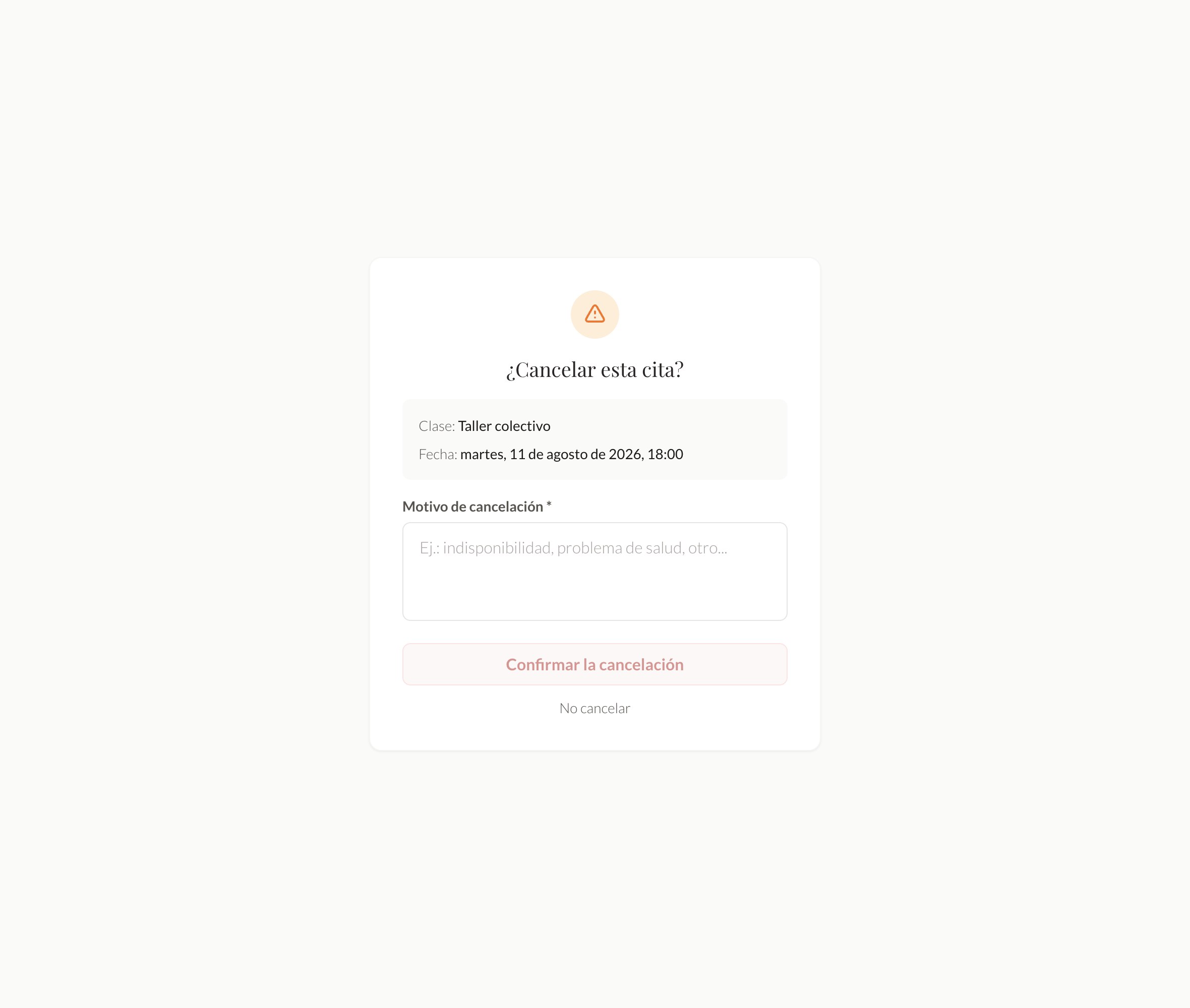 El cliente anula él mismo, desde su enlace seguro